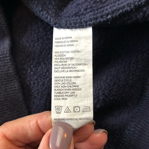Izod navy blue 1/4 zip pullover sweatshirt size med excellent preowned condition - Picture 8 of 9